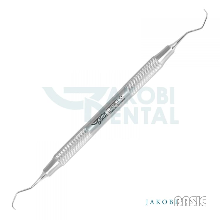 Gracey Curette 3/4, standard, JakobiBasic handle # 4, stainless steel 