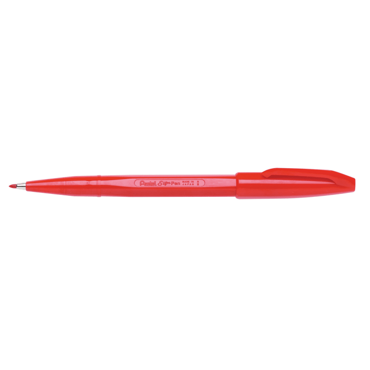 Pentel Feinschreiber Sign Pen max. 0,8 mm Acrylspitze rot