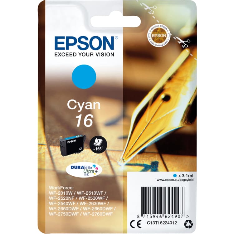 Epson ink cartridge 16 3.1 ml cyan