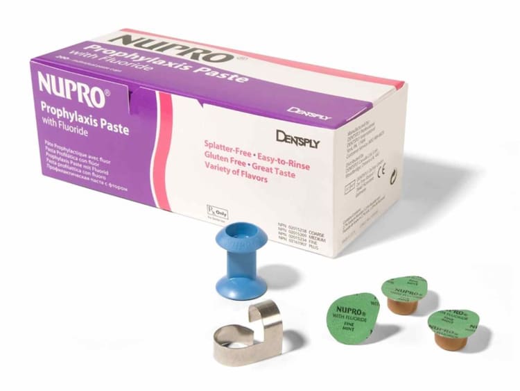 Dentsply Sirona Nupro Prophylaxepaste With Fluorid Single Unit Container Minze Coarse