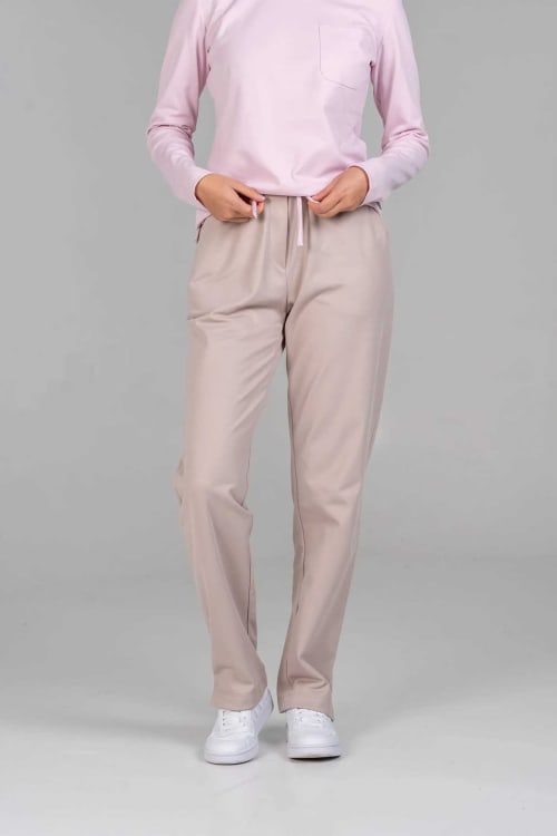 Van Laack Jersey Trousers Kontrastkordel MWW-H6-F Sand/cotton Candy XXL