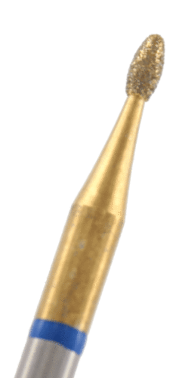 GOLD-Diamant Eiform Körnung: Blau (standard, 1 Packung á 5 Stück)