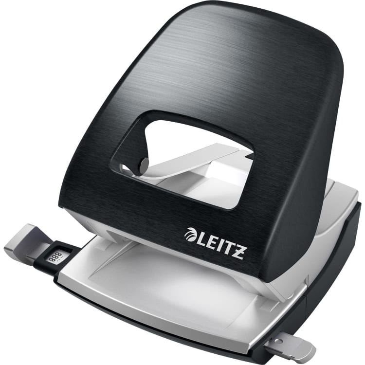 Leitz hole punch NeXXt Style max. 30 sheets metal satin black