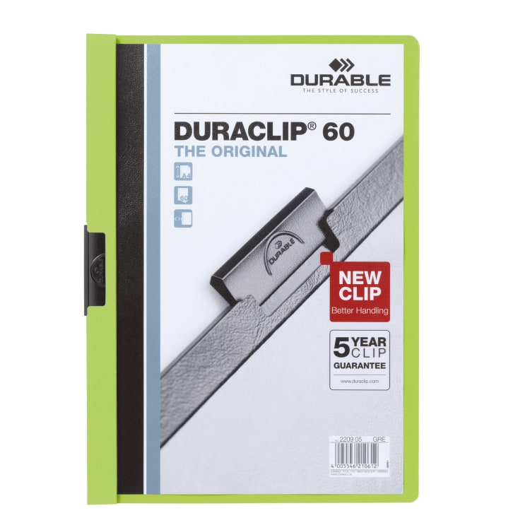 Durable clip folder DURACLIP 60 A4 rigid film green