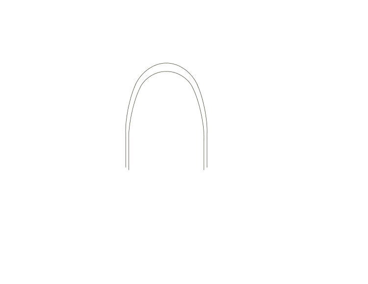 Stainless steel archwires Oval Arch Form III from 10/PK to 50/PK, .016 x .016, lower