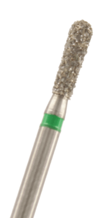 Diamant Birne rund lang Körnung: Grün (grob, 1 Packung á 5 Stück)