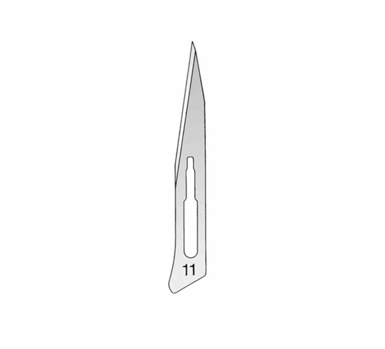 Skalpellklingen steril Fig 11 100St