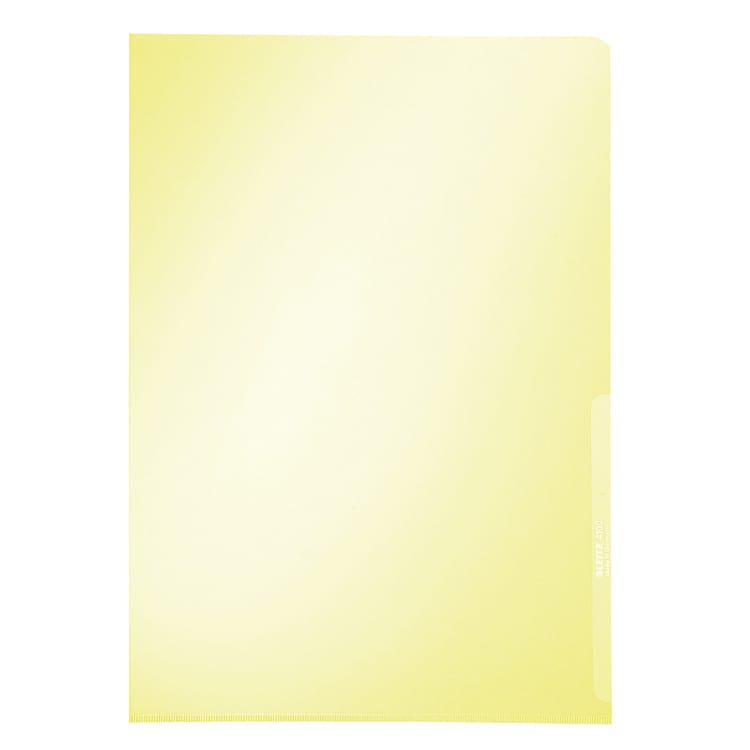 Leitz punched pocket Premium A4 0.15 mm PVC 100 pieces yellow