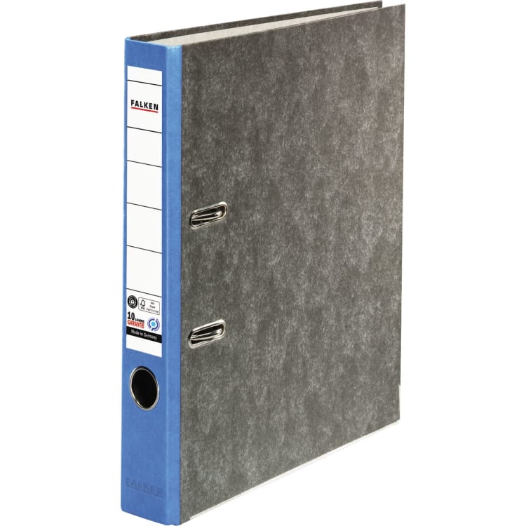 Falken ring binder S50 A4 50 mm recycled board blue
