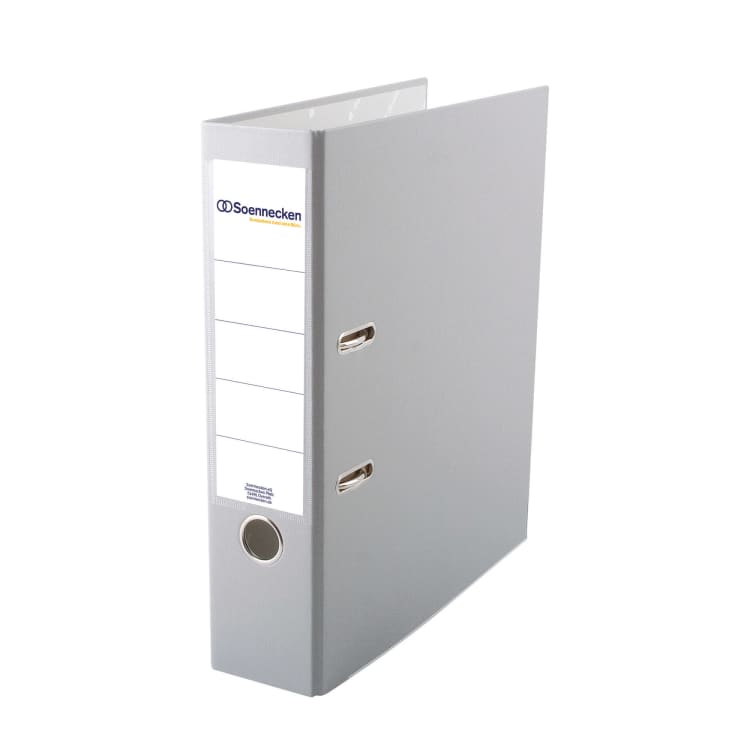 Soennecken ring binder A4 80 mm PP grey