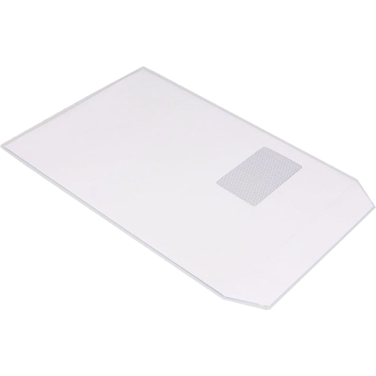 Bong mailing bag C4 with window peel & seal 120 g 250 pieces white