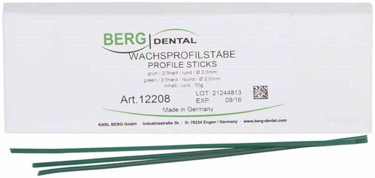 Wachsprofilstäbe rd 0,8mm d-blau25g