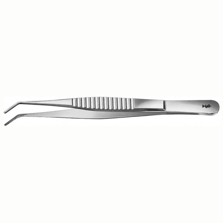 Pinzette atraumatisch 2/150mm gebogen