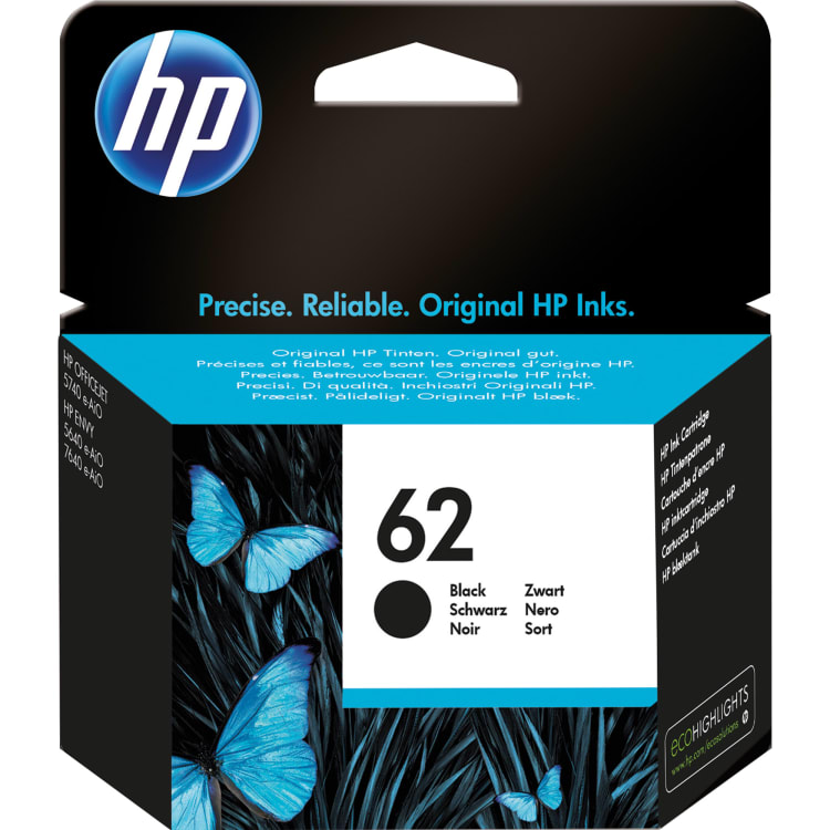 HP ink cartridge 62 200 pages black