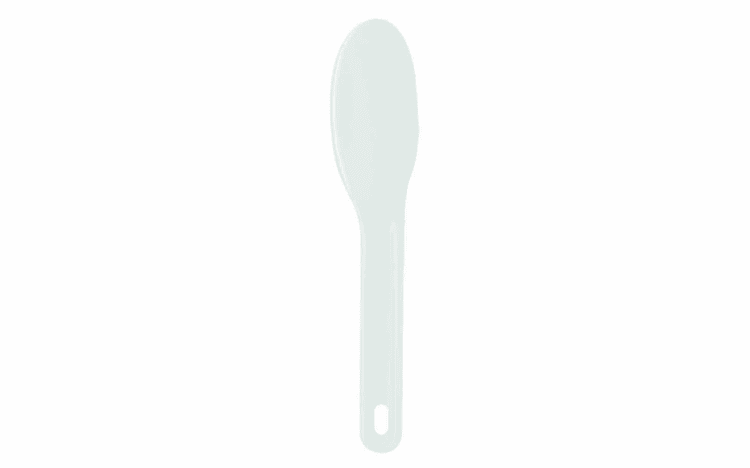 Plastikspatel weiß flexibel