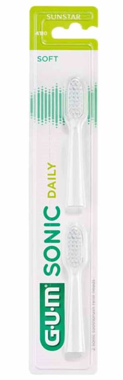 Gum SONIC Daily Ersatzbürste weiß 2St