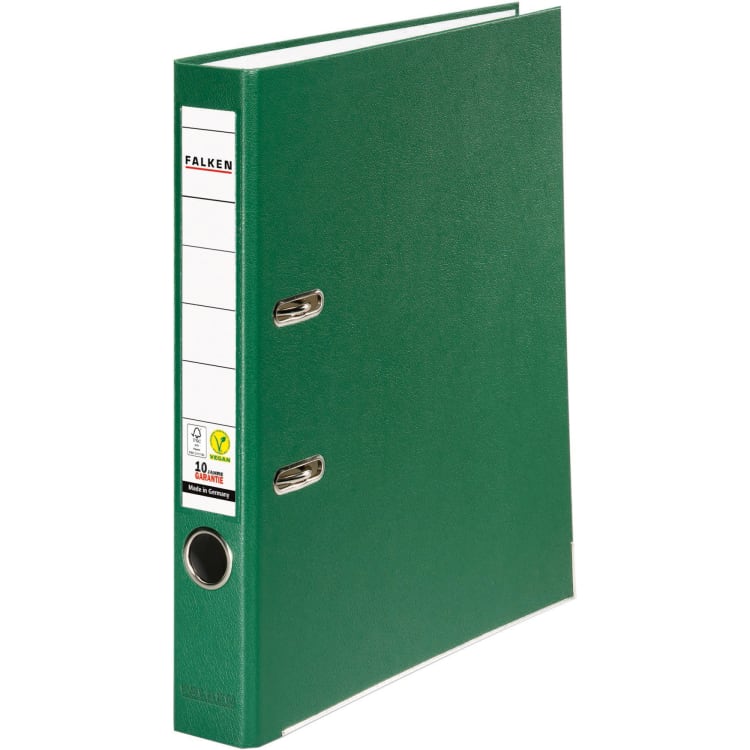 Falken ring binder S50 A4 50 mm PP green