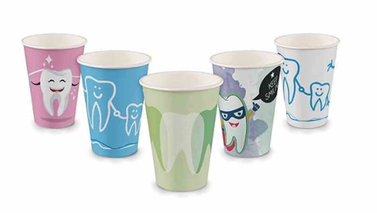 Mundspülbecher Papier Motiv Mix 2000St