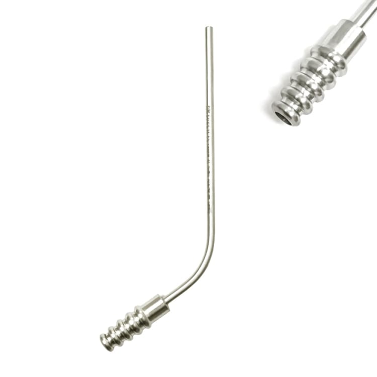 Suction Tube, Cylindrical, Luer, Knee-Bent