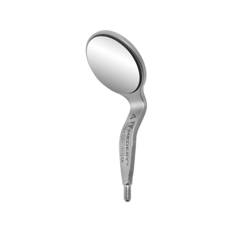 Double mirror double-sided rhodium Nr. 4, 6 pieces