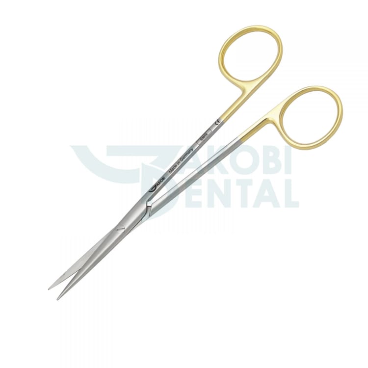 Surgical scissors Metzenbaum S 5056, 140mm, straight, pointed tips, TC, stainless steel