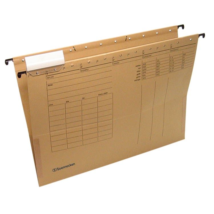 Soennecken suspension pocket A4 cardboard 25 pieces kraft brown