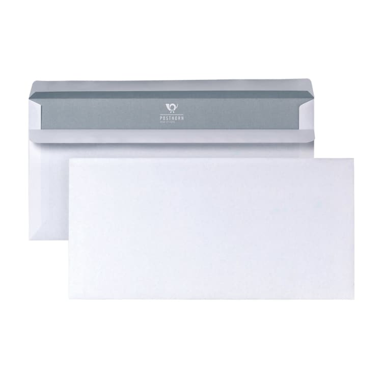 Posthorn envelope DL without window self-adhesive 1,000 pieces white