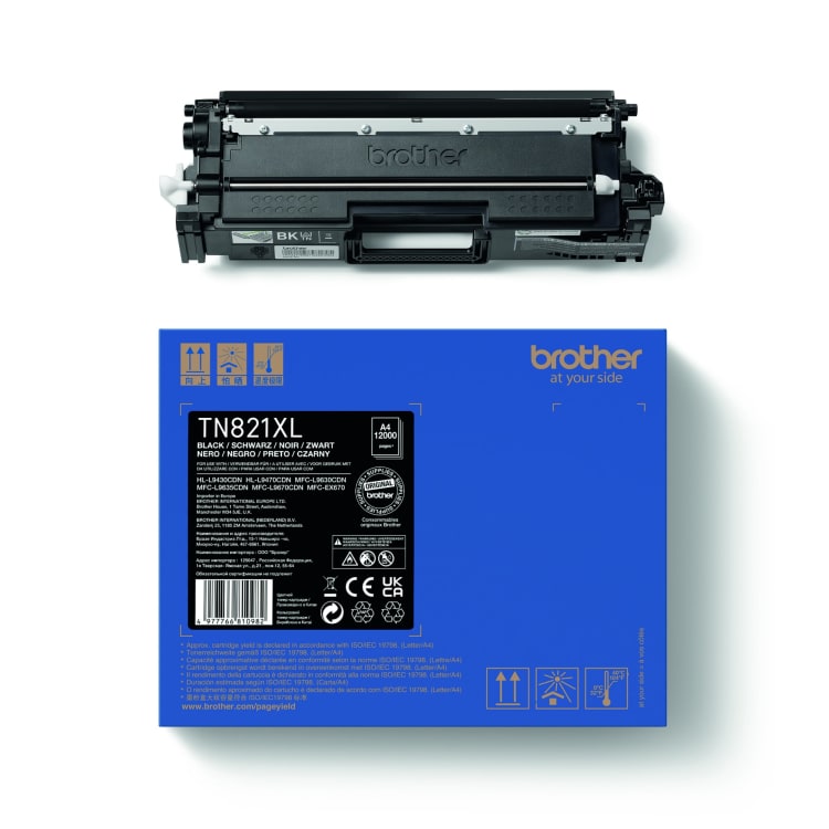 Brother Toner TN821XLBK 12.000 Seiten schwarz