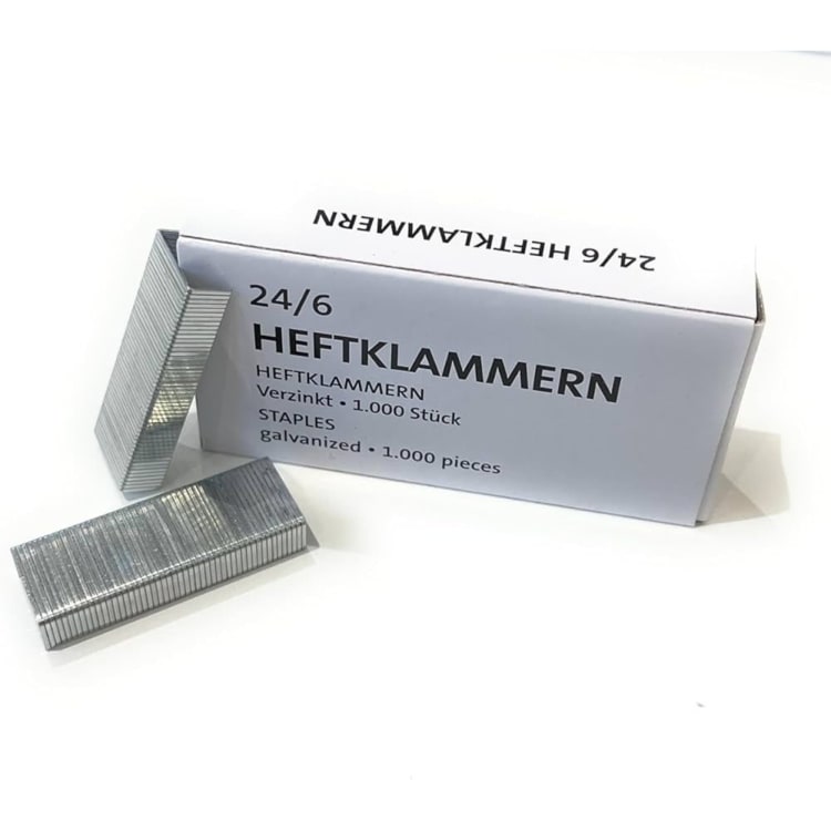 Staples 24/6 galvanised 1,000 pieces