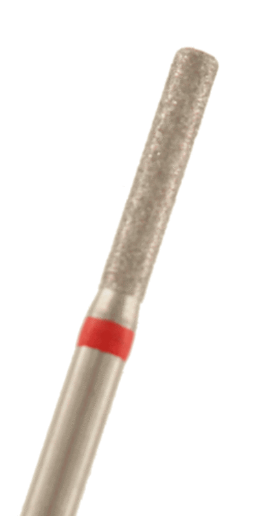 Diamant Zylinder Kante rund Körnung: Rot (fein, 1 Packung á 5 Stück)