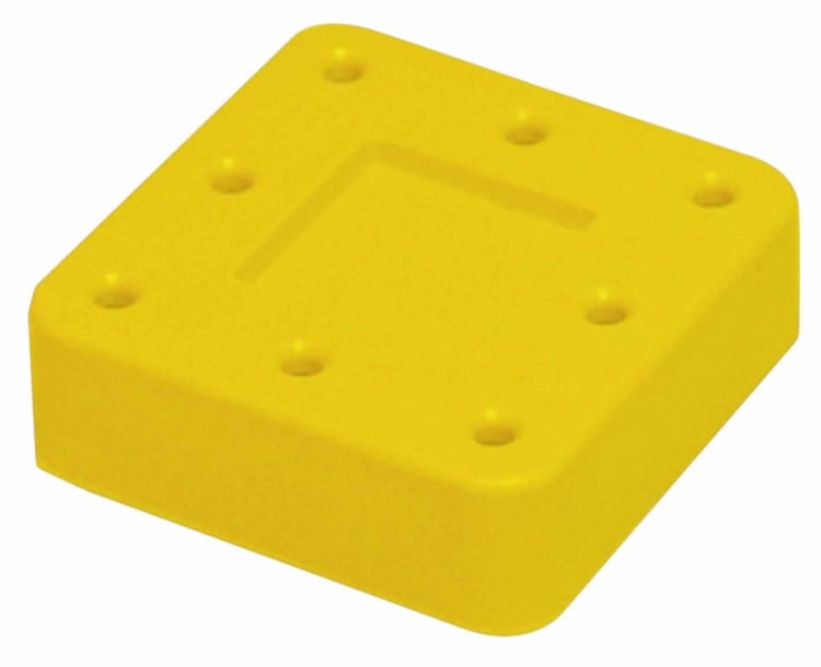 Bur Block 8-Loch neongelb magnetisch