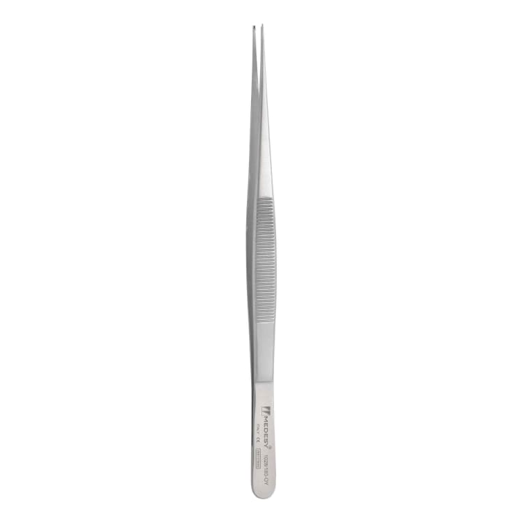 Taylor, surgical tweezers straight 17.5 cm, 1x2 teeth