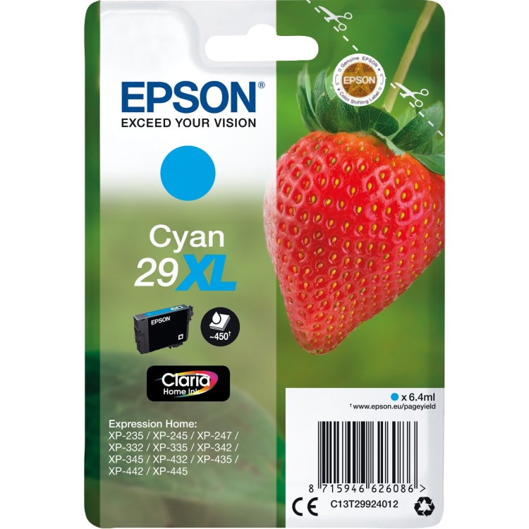 Epson ink cartridge 29XL 6.4 ml cyan