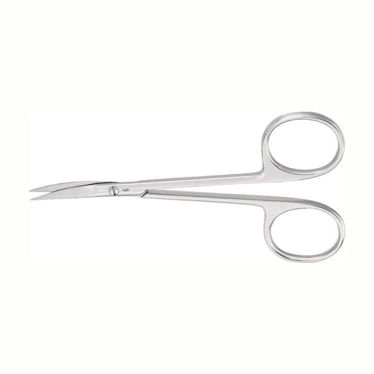 Aesculap iris and suture scissors, curved tip