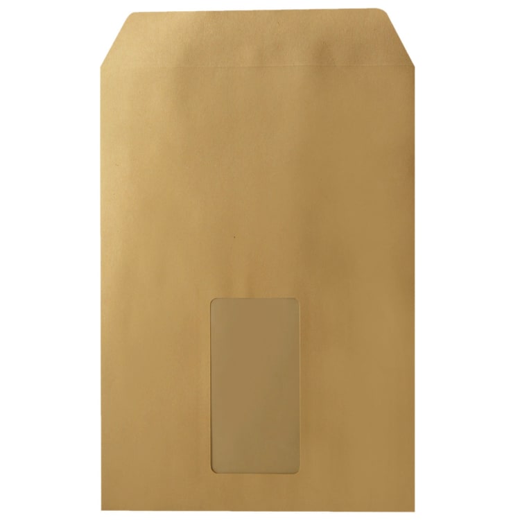 Soennecken mailing bag C5 with window self-adhesive 25 pieces kraft brown