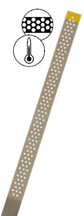 Diamantstreifen gelb gelocht (0.14 mm) Körnung: Gelb (extra-fein, 1 Packung á 10 Stück)