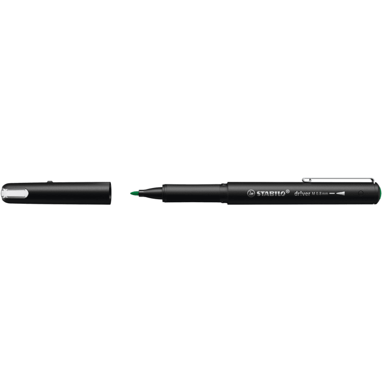 Stabilo fibre-tip pen dr!ver M green