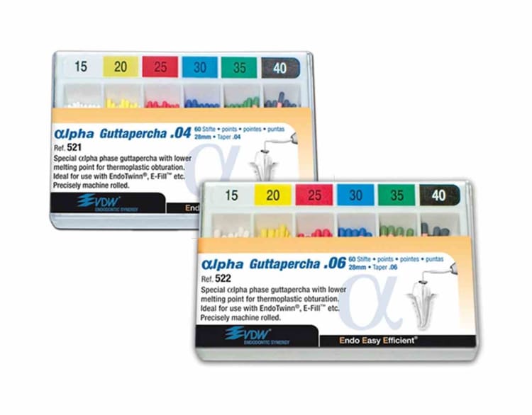 Alpha Guttapercha Taper .06 40 60St