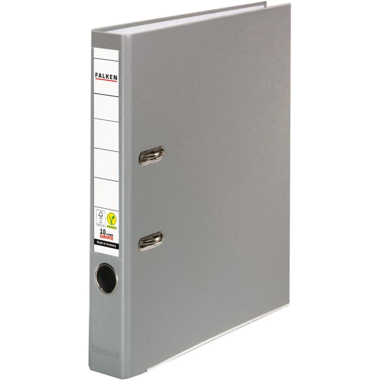 Falken ring binder S50 A4 50 mm PP grey