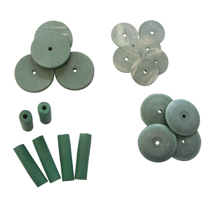 Dedeco Gummipol. Rad grün 15mm Pa