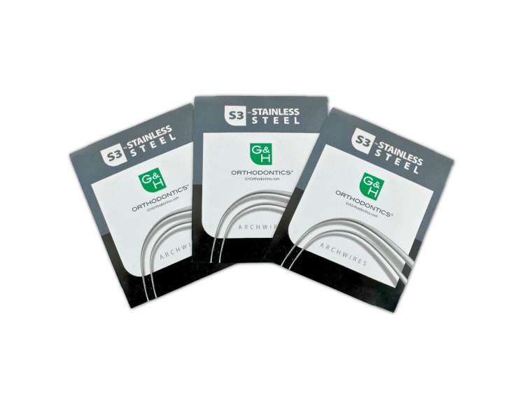 STAHL-BÖGEN Bioform III Unterkiefer .018x.018 (25 Stück)