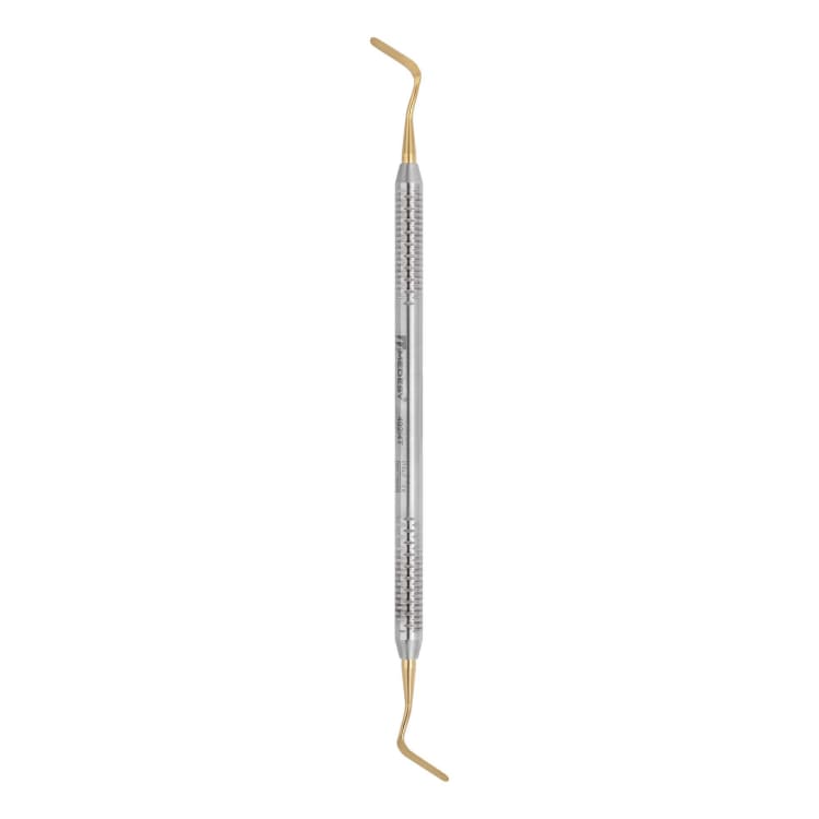 Composite filling instrument, Goldstein N. 4, spatula 2.4 mm / spatula 2.4 mm, TiN