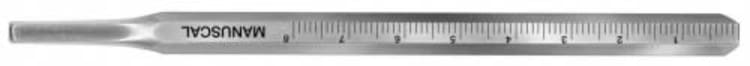 Mouth mirror measuring-handle