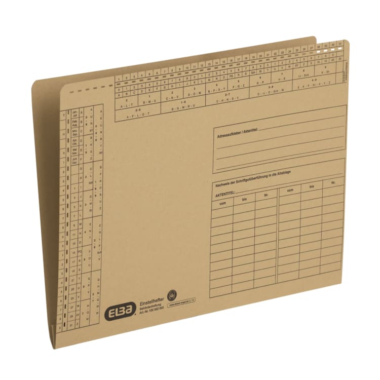 Elba insert file 23x31 cm commercial/official binding brown