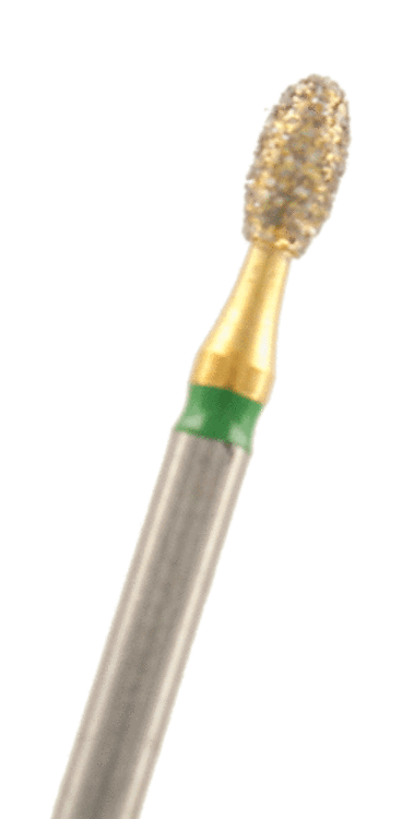 ZD-Diamant Eiform Körnung: Grün (grob, 1 Packung á 5 Stück)