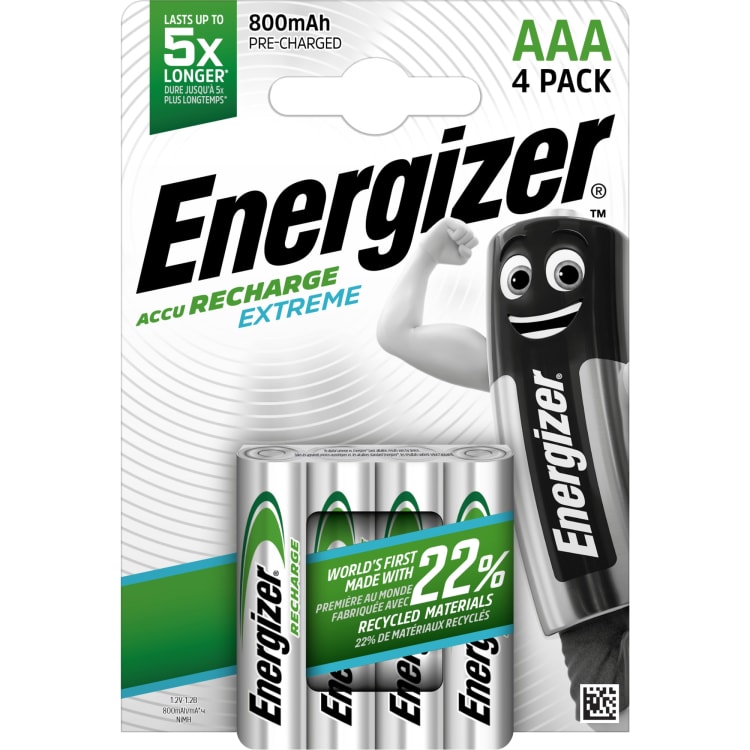 Energizer Recharge Extreme rechargeable battery AAA/HR3 4 pieces