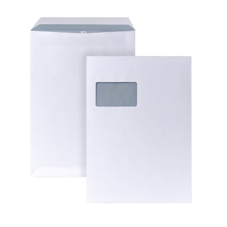 Posthorn mailing bag C4 90 g with window self-adhesive 250 pieces white