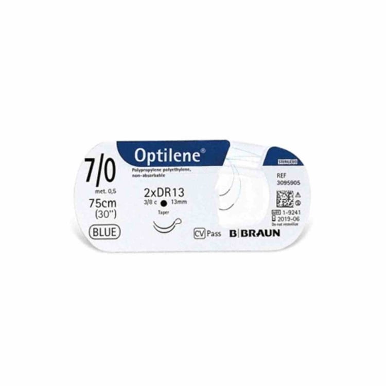 Optilene blau HR17 5/0 1 75cm 3Dtz