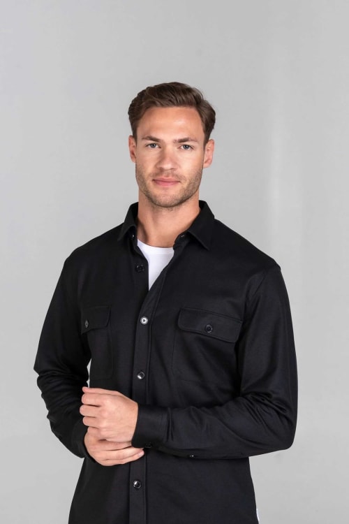 Van Laack Overshirt MWM-S10 Black XL
