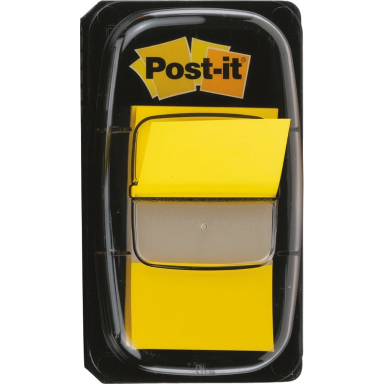 Post-it index tabs Index 25.4x43.2 mm 50 sheets PES yellow